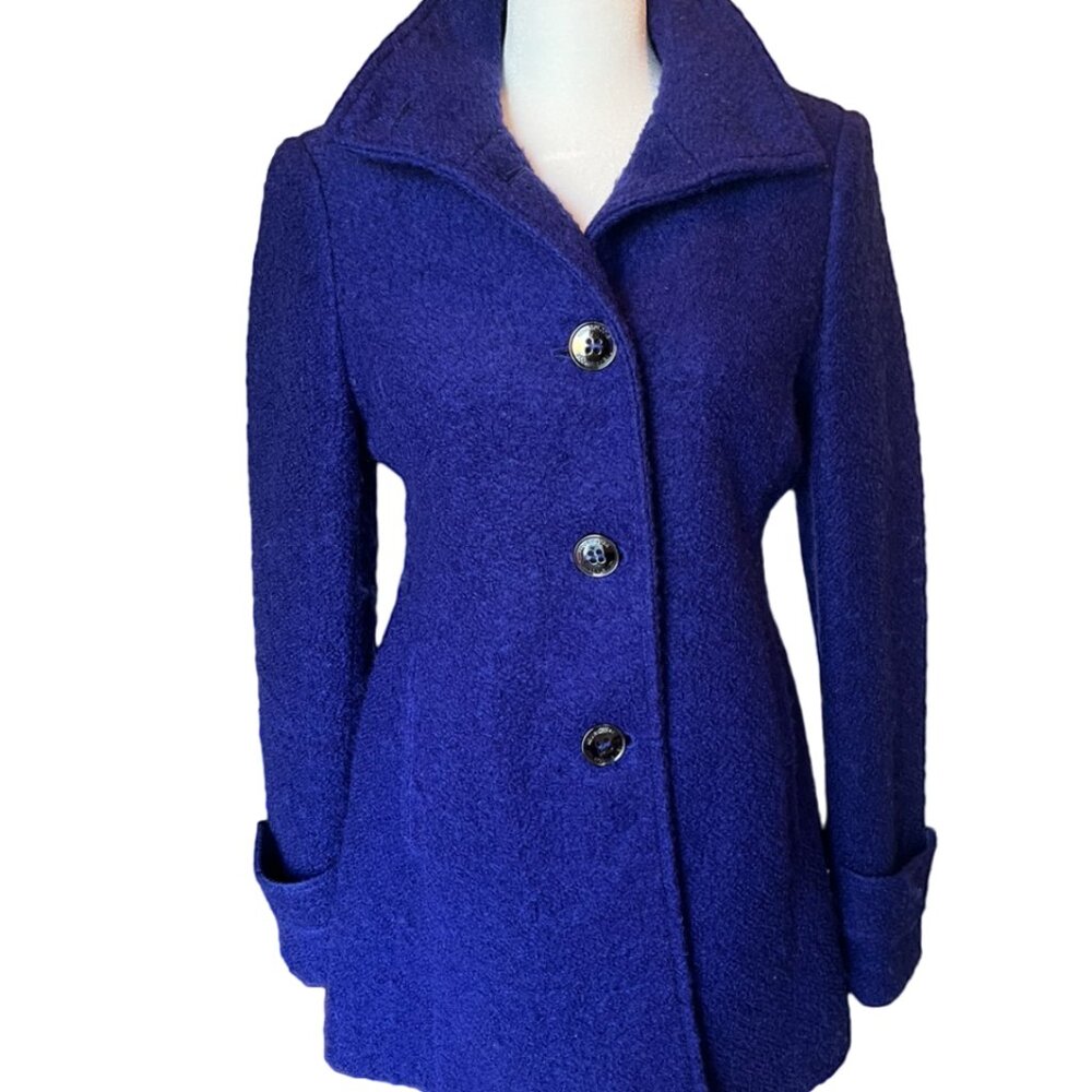 Kenneth Cole royal blue pea coat